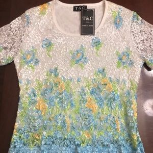NWT T&C Paris top size S